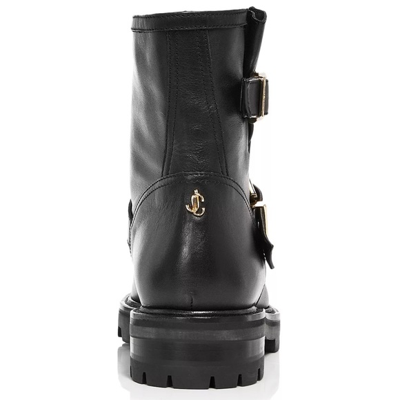 Jimmy Choo Womens Youth II Double Moto Boots Current 2022 Style Sold Out $895 - Picture 7 of 16